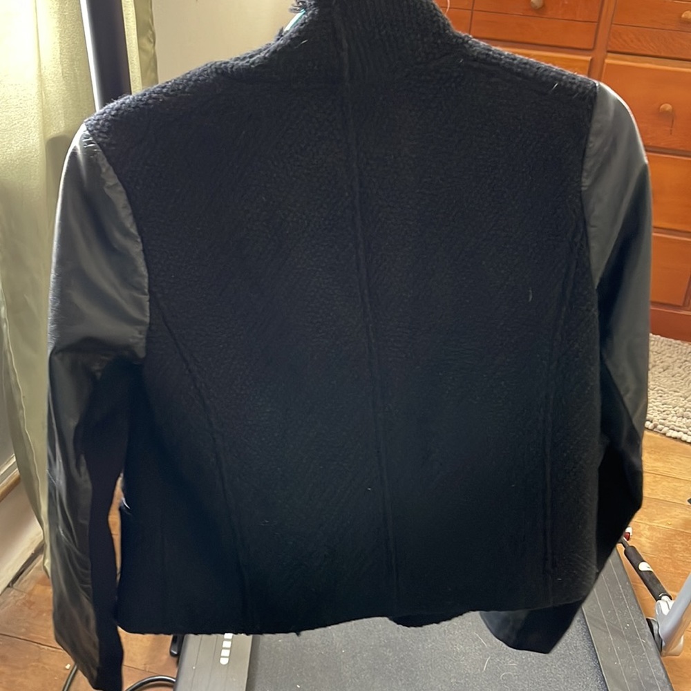 Vince. Lamb leather and wool jacket - Picture 4 of 4